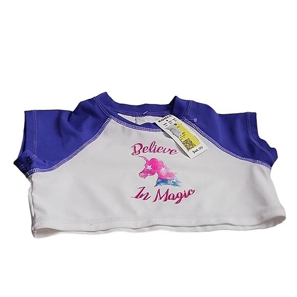 SO Believe in Magic Crop Rash Guard, NWT, Girls 4/5 - Picture 1 of 5